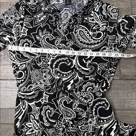 Rachel Zoe Monochrome Paisley Dress - Picture 7 of 7